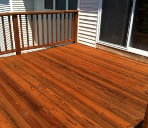 deck staining in Leonia 